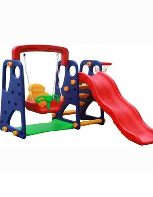Children's 3-in-1 swing and slide set