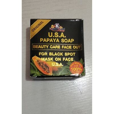 U. S. A. PAPAYA Soap Beauty Care Face Out 120g