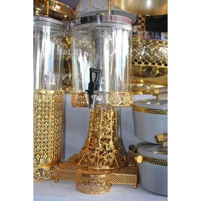 Gold filigree beverage dispenser