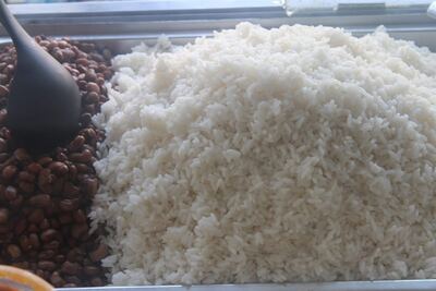White Rice and Beans (Per Portion)