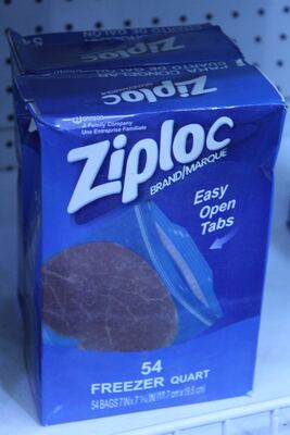 Ziploc Freezer Quart Bags (54 Bags)