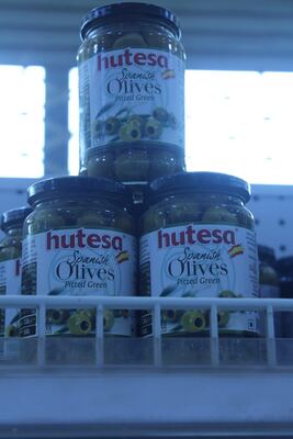 Hutesa Spanish Pitted Green Olives