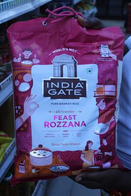 India Gate Feast Rozzana Pure Basmati Rice (5kg)