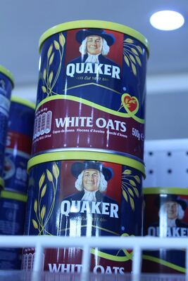 Quaker White Oats (500g Tin)
