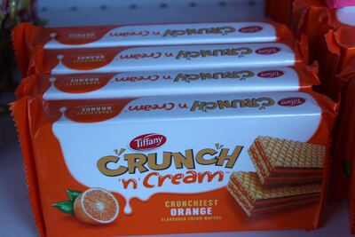 Tiffany Crunch 'n' Cream Orange Wafers