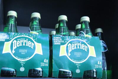 Perrier Sparkling Mineral Water (4 x 330ml)